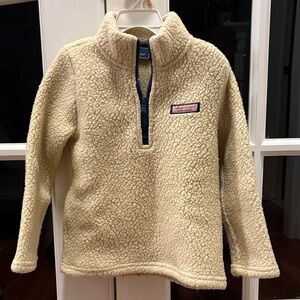 Vineyard vines Cream high pile Fleece Pullover
